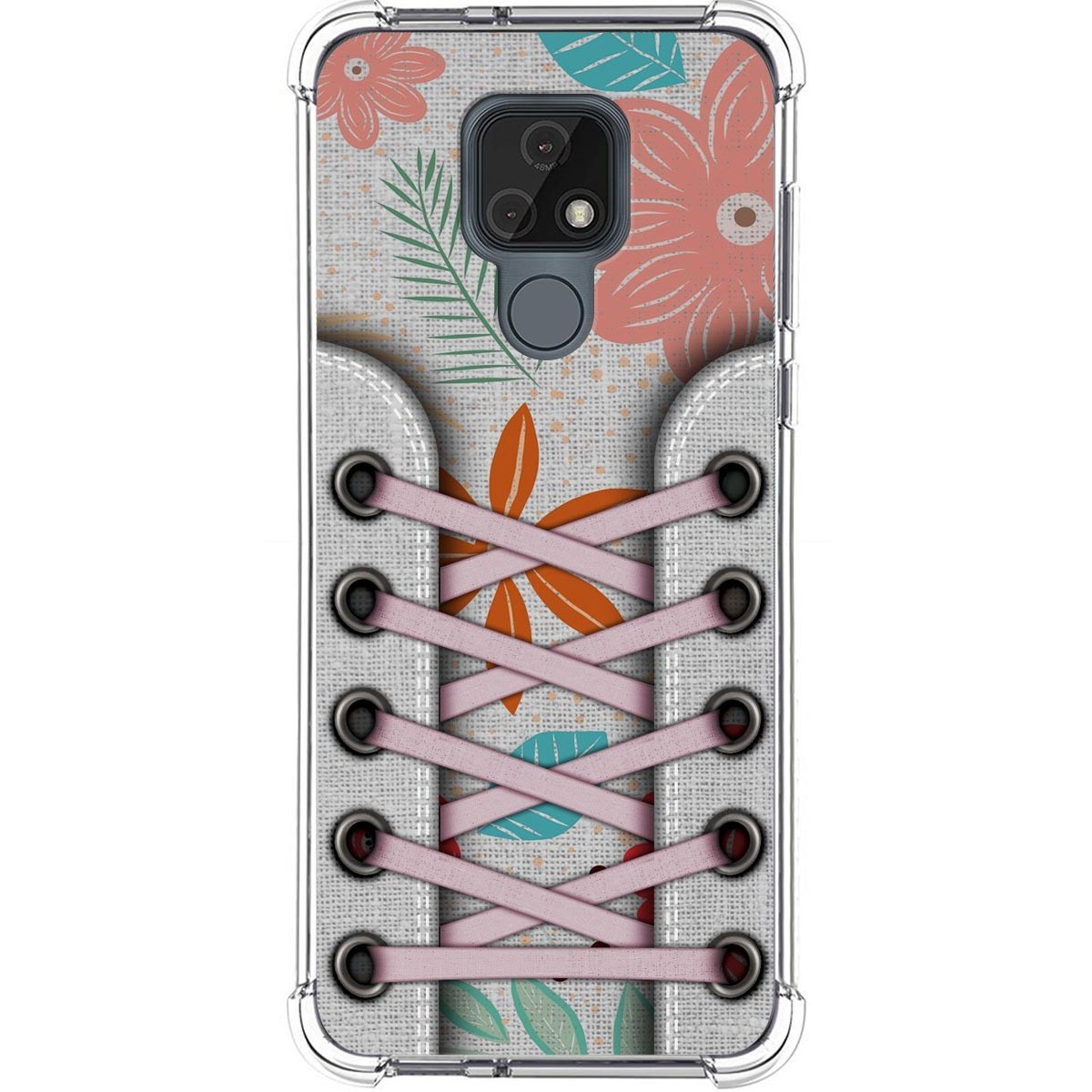 Funda Silicona Antigolpes para Motorola Moto E7 diseño Zapatillas 09 Dibujos
