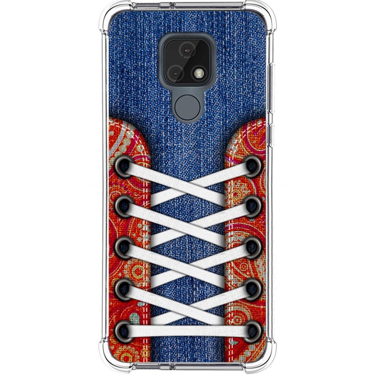 Funda Silicona Antigolpes para Motorola Moto E7 diseño Zapatillas 11 Dibujos