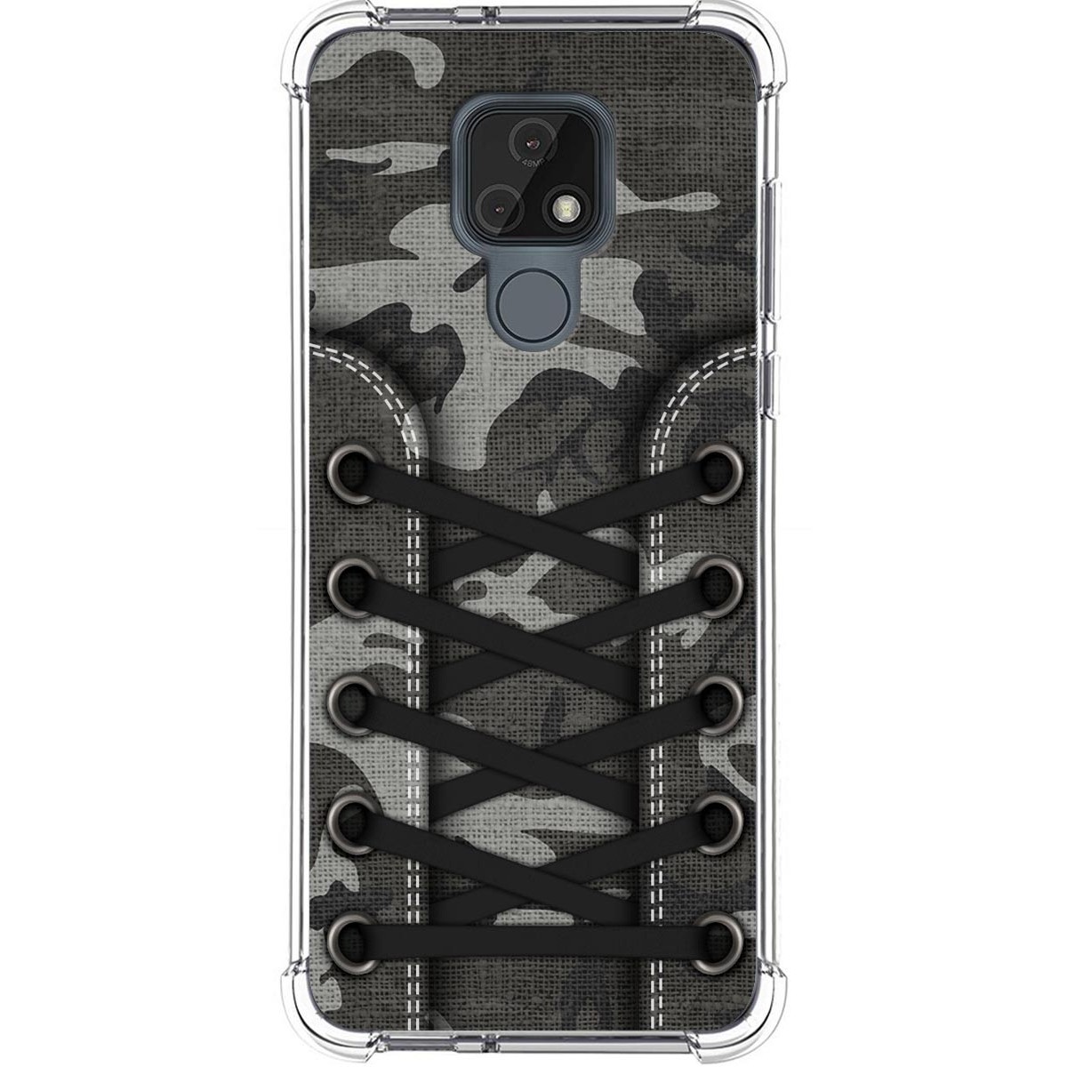 Funda Silicona Antigolpes para Motorola Moto E7 diseño Zapatillas 15 Dibujos