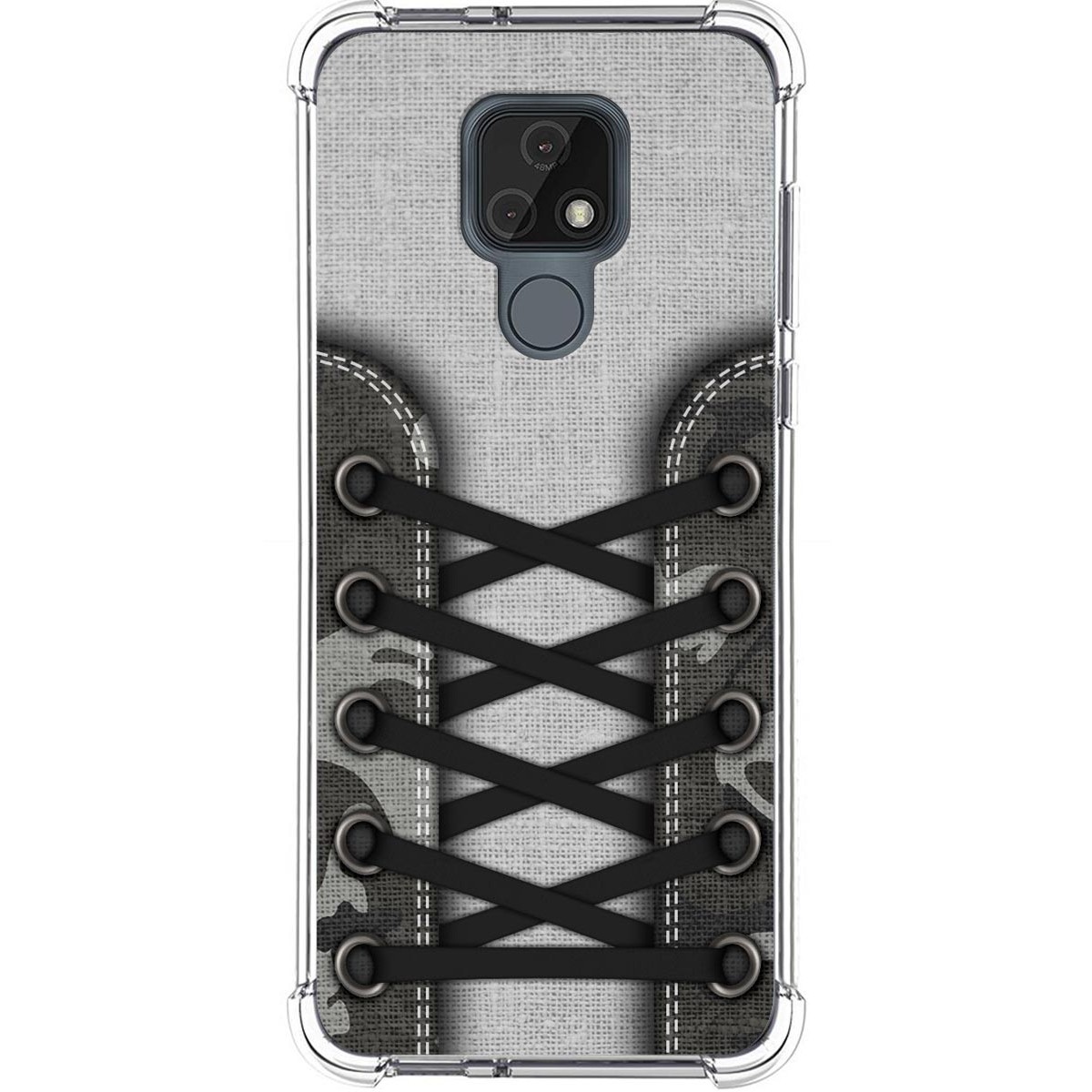 Funda Silicona Antigolpes para Motorola Moto E7 diseño Zapatillas 16 Dibujos