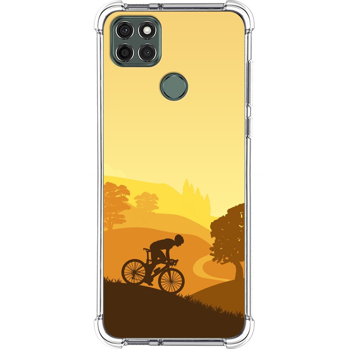 Funda Silicona Antigolpes para Motorola Moto G9 Power diseño Ciclista Dibujos