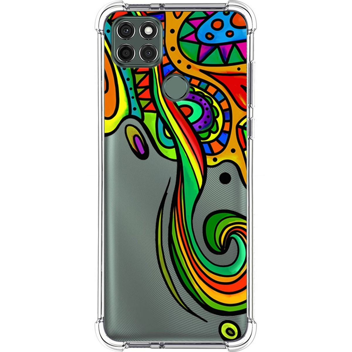 Funda Silicona Antigolpes para Motorola Moto G9 Power diseño Colores Dibujos