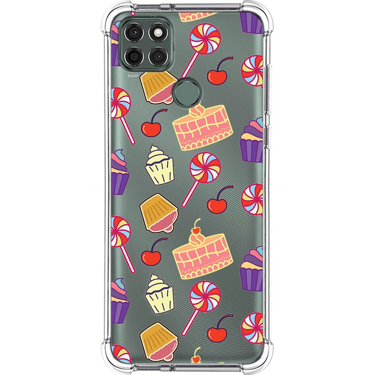 Funda Silicona Antigolpes para Motorola Moto G9 Power diseño Dulces 01 Dibujos