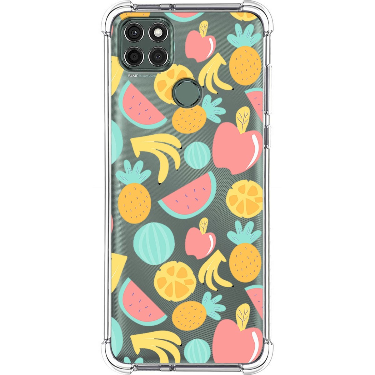 Funda Silicona Antigolpes para Motorola Moto G9 Power diseño Frutas 02 Dibujos