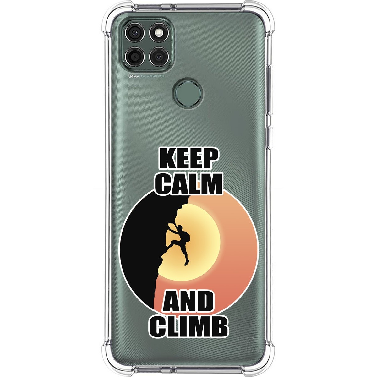 Funda Silicona Antigolpes para Motorola Moto G9 Power diseño Hombre Escalada Dibujos