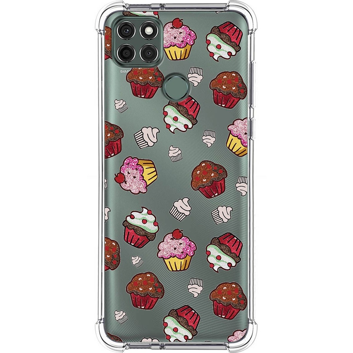 Funda Silicona Antigolpes para Motorola Moto G9 Power diseño Muffins Dibujos