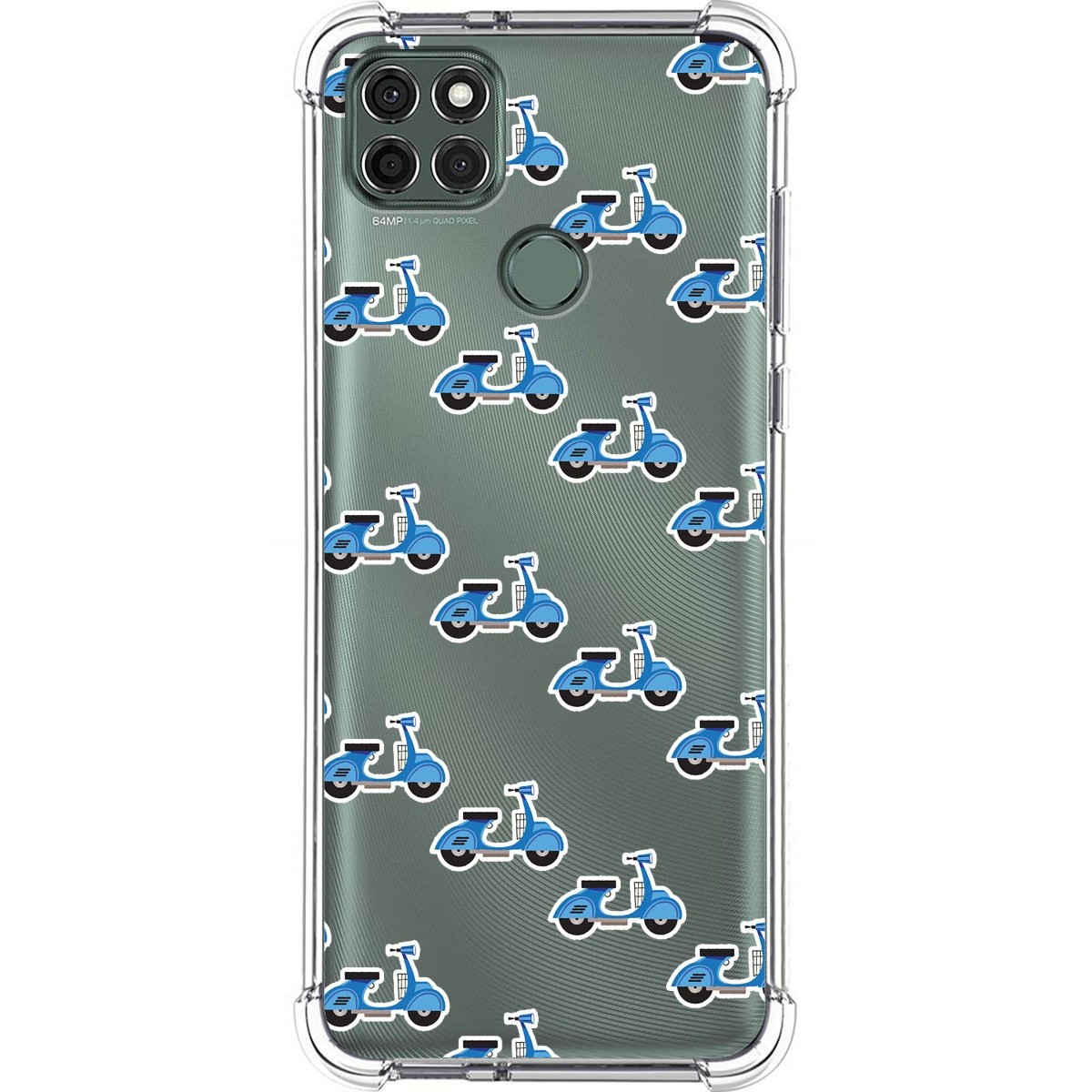 Funda Silicona Antigolpes para Motorola Moto G9 Power diseño Scooter Dibujos