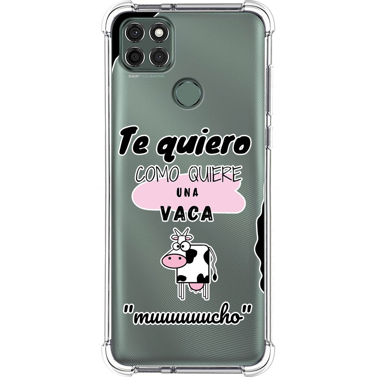 Funda Silicona Antigolpes para Motorola Moto G9 Power diseño Vaca Dibujos