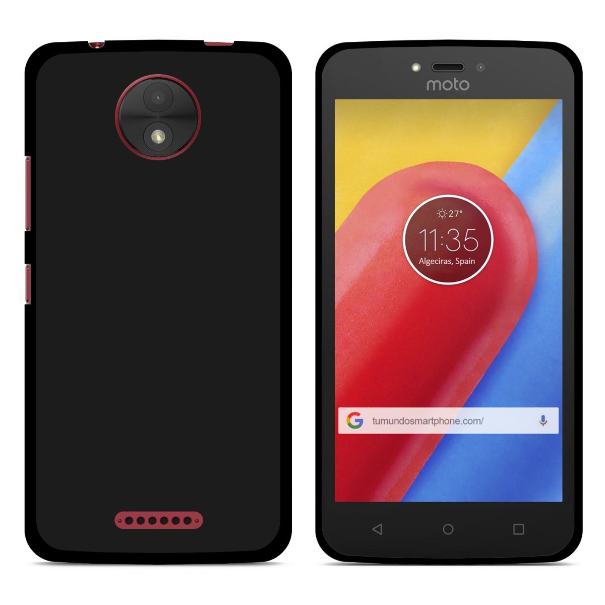 Funda Gel Tpu para Motorola Moto C Plus Color Negra