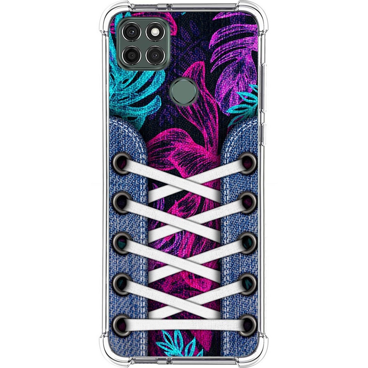 Funda Silicona Antigolpes para Motorola Moto G9 Power diseño Zapatillas 07 Dibujos