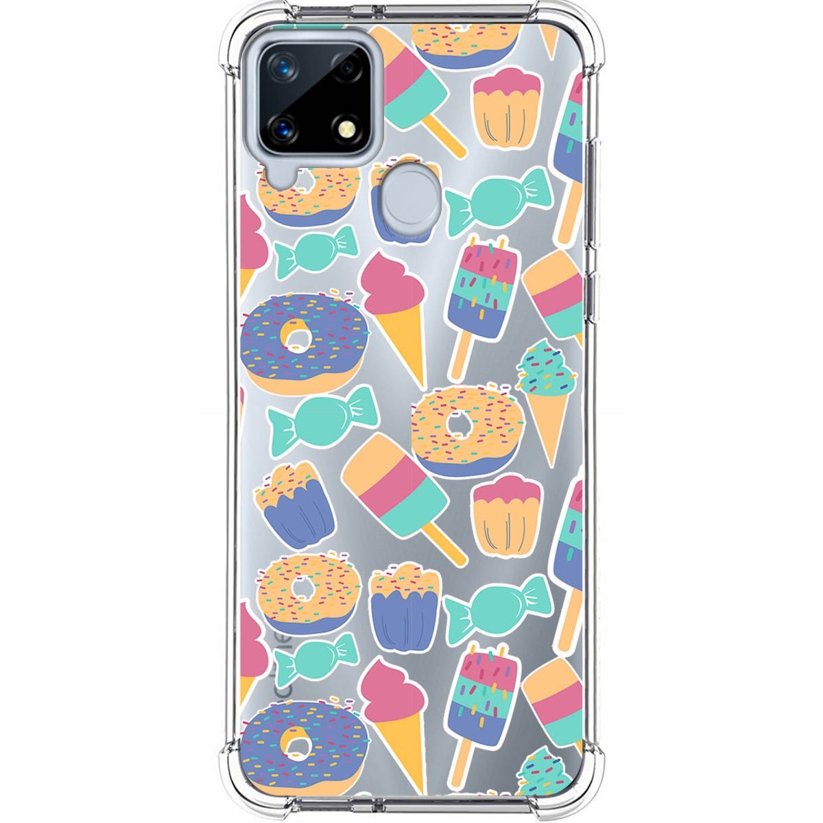 Funda Silicona Antigolpes para Realme 7i / Narzo 30A diseño Dulces 02 Dibujos