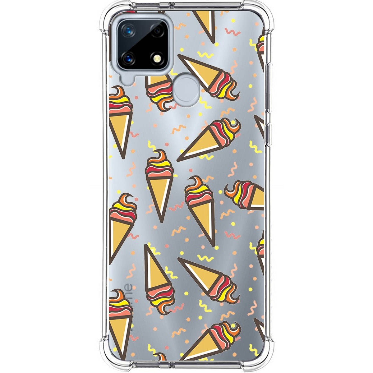 Funda Silicona Antigolpes para Realme 7i / Narzo 30A diseño Helados Dibujos