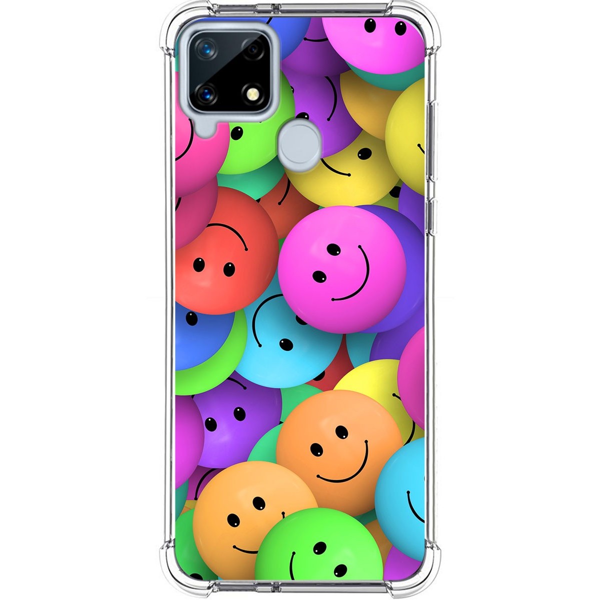 Funda Silicona Antigolpes para Realme 7i / Narzo 30A diseño Smile Dibujos