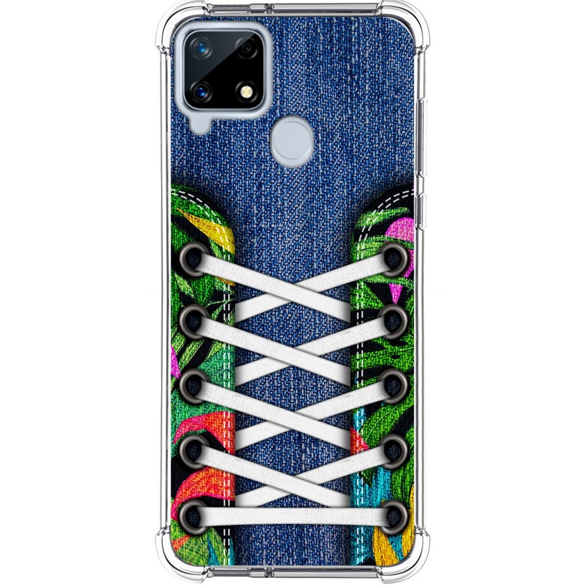 Funda Silicona Antigolpes para Realme 7i / Narzo 30A diseño Zapatillas 13 Dibujos