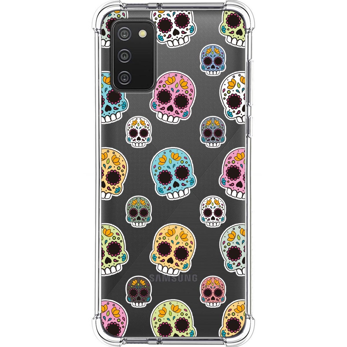 Funda Silicona Antigolpes para Samsung Galaxy A02s diseño Catrina Dibujos