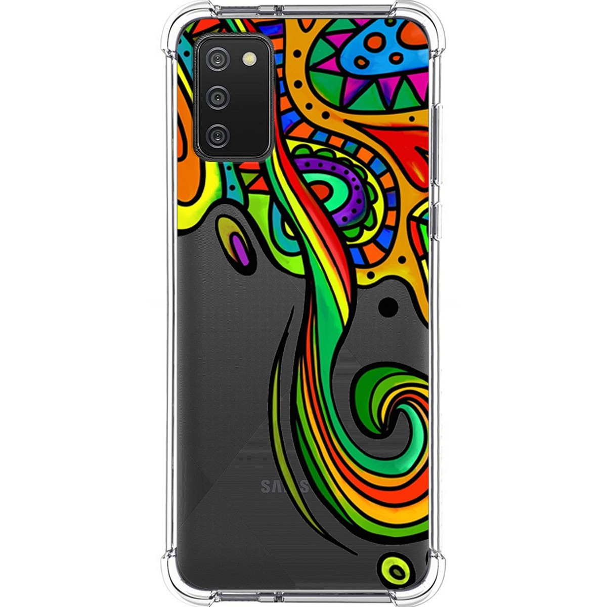 Funda Silicona Antigolpes para Samsung Galaxy A02s diseño Colores Dibujos