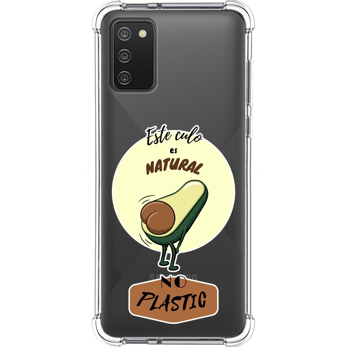 Funda Silicona Antigolpes para Samsung Galaxy A02s diseño Culo Natural Dibujos