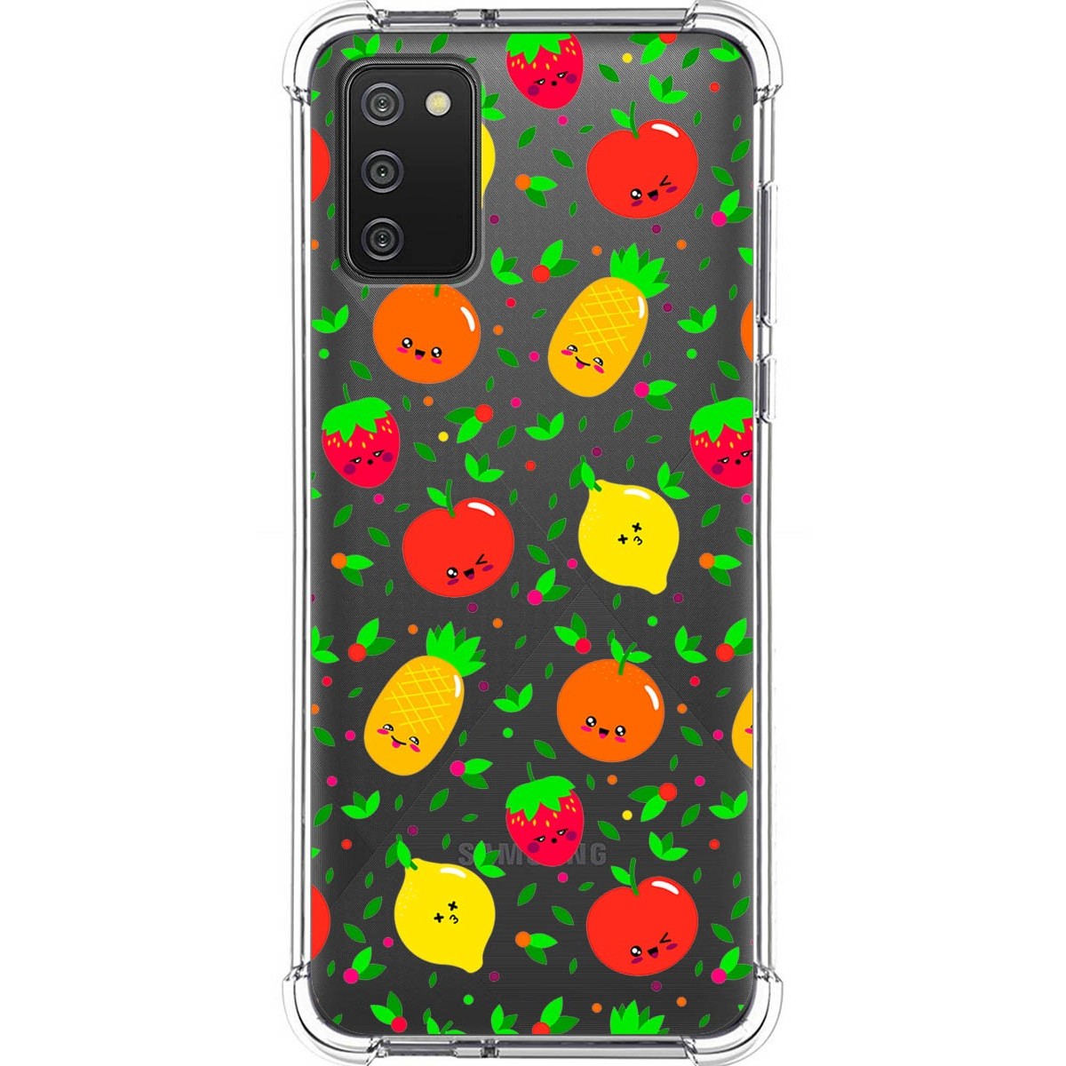 Funda Silicona Antigolpes para Samsung Galaxy A02s diseño Frutas 01 Dibujos