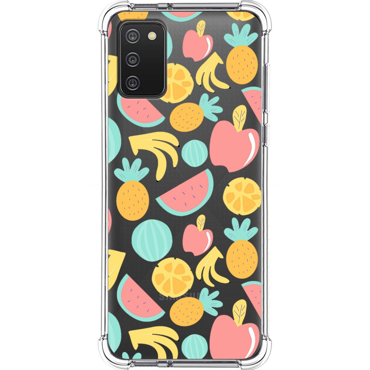 Funda Silicona Antigolpes para Samsung Galaxy A02s diseño Frutas 02 Dibujos
