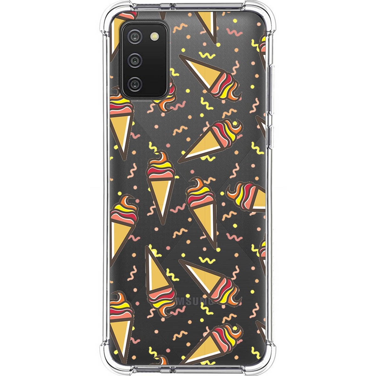 Funda Silicona Antigolpes para Samsung Galaxy A02s diseño Helados Dibujos