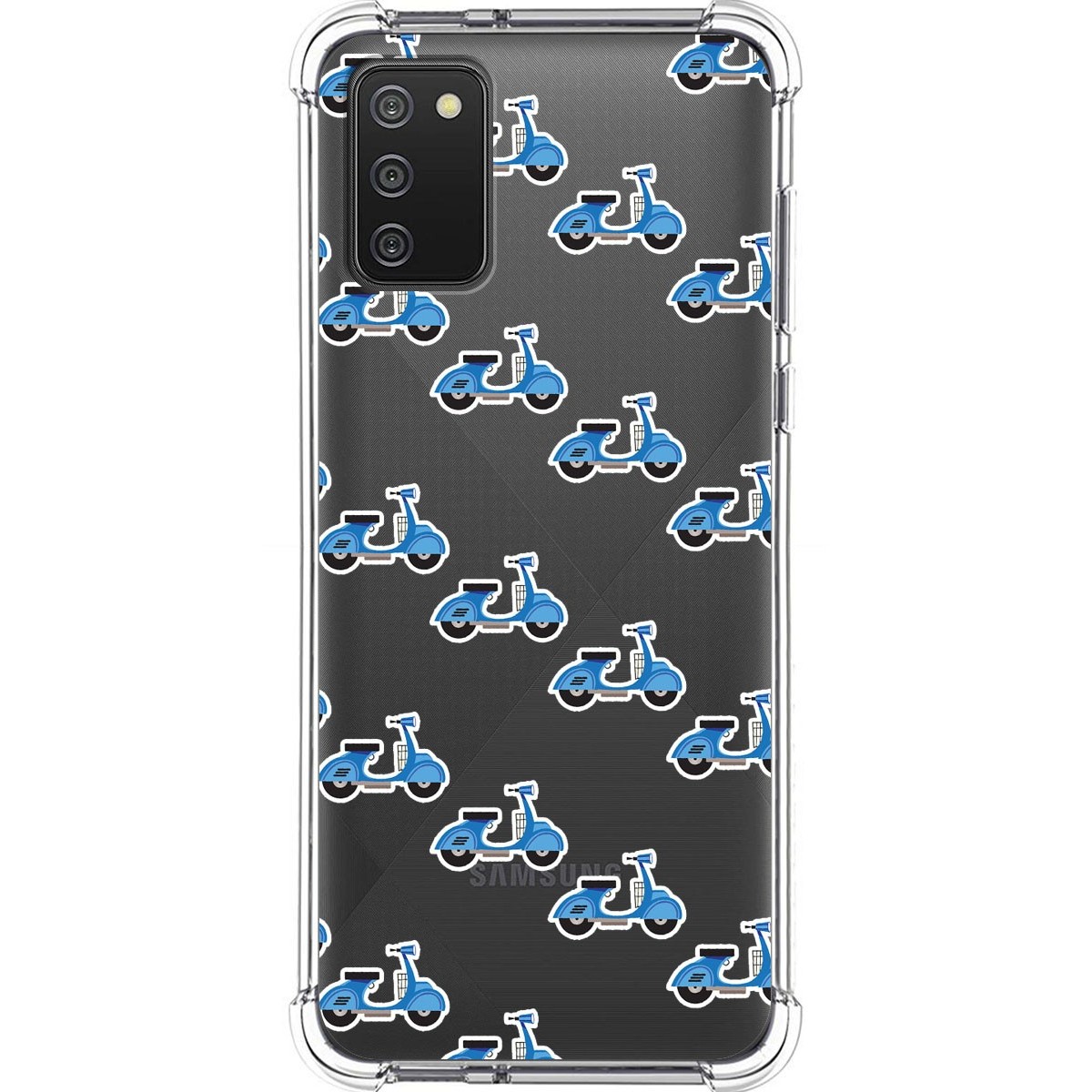 Funda Silicona Antigolpes para Samsung Galaxy A02s diseño Scooter Dibujos