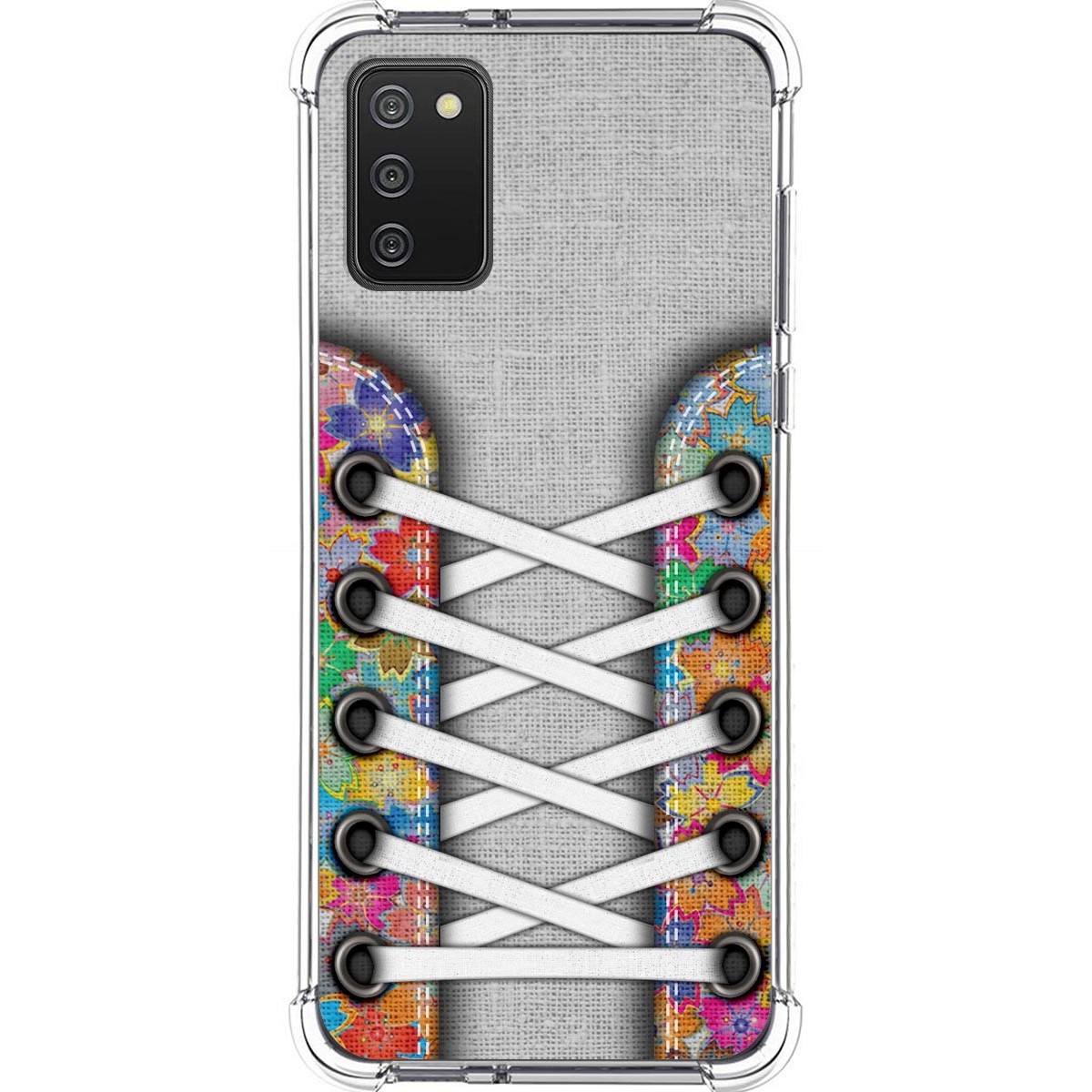 Funda Silicona Antigolpes para Samsung Galaxy A02s diseño Zapatillas 04 Dibujos