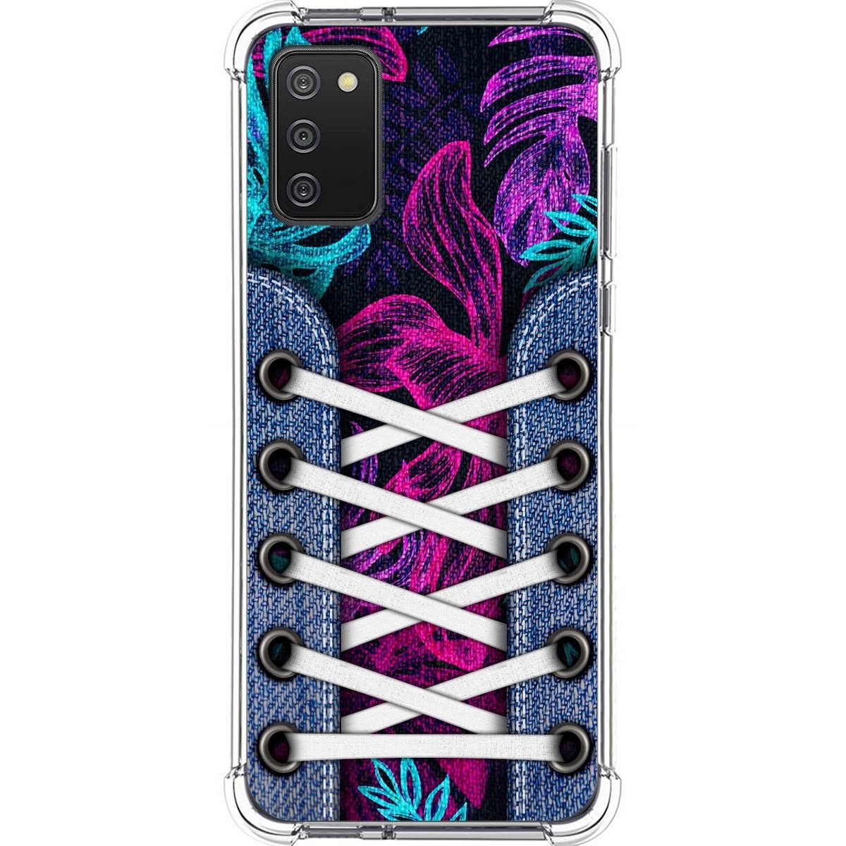 Funda Silicona Antigolpes para Samsung Galaxy A02s diseño Zapatillas 07 Dibujos