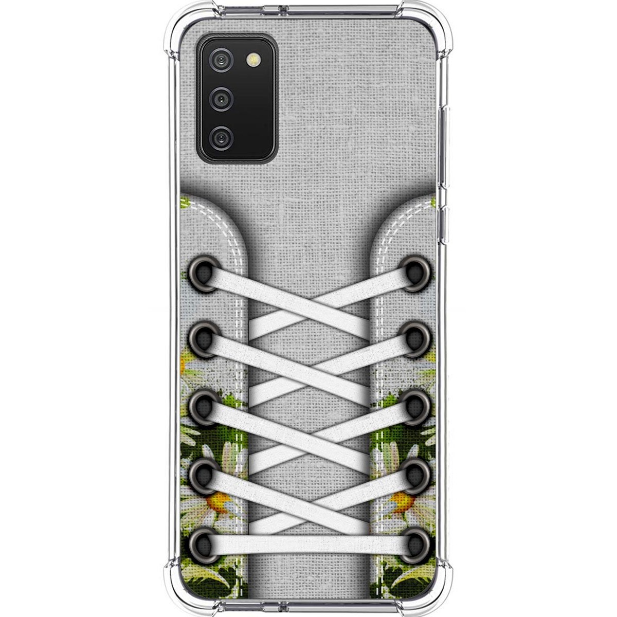 Funda Silicona Antigolpes para Samsung Galaxy A02s diseño Zapatillas 08 Dibujos