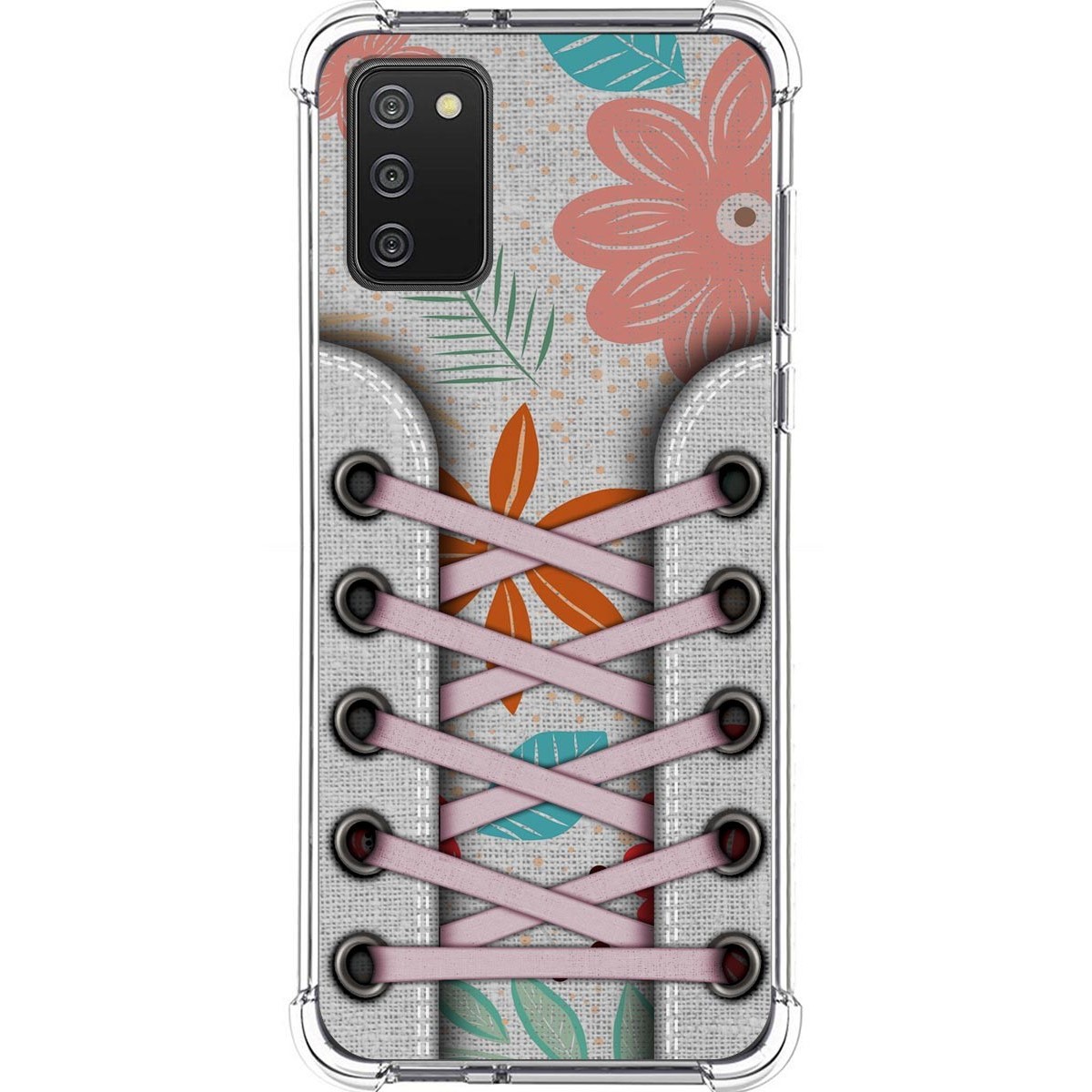 Funda Silicona Antigolpes para Samsung Galaxy A02s diseño Zapatillas 09 Dibujos