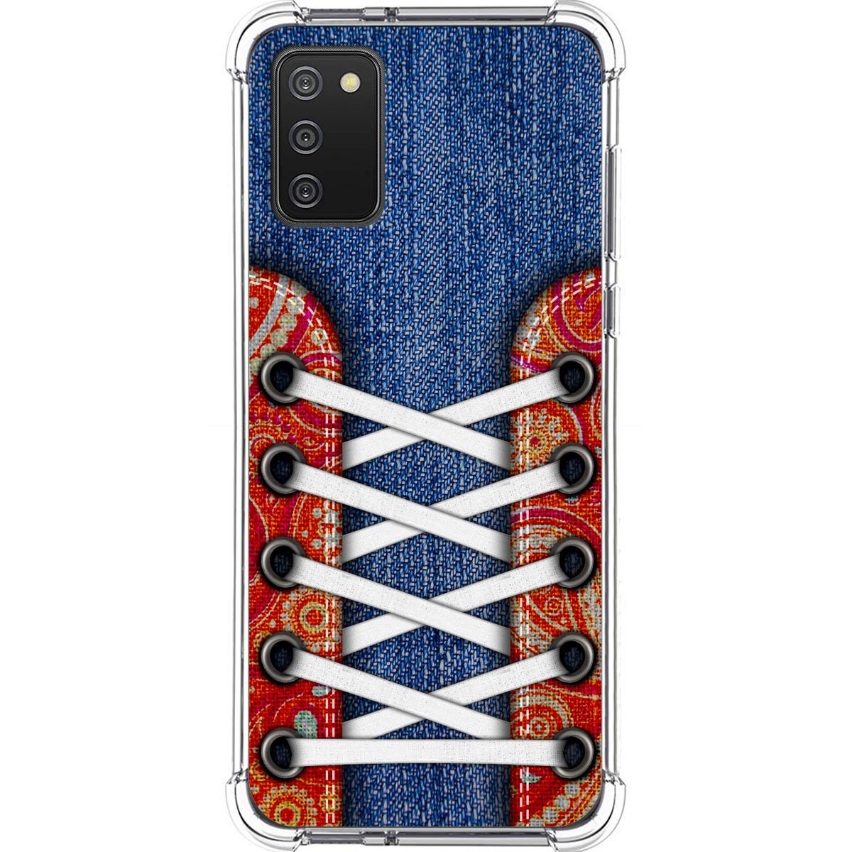 Funda Silicona Antigolpes para Samsung Galaxy A02s diseño Zapatillas 11 Dibujos