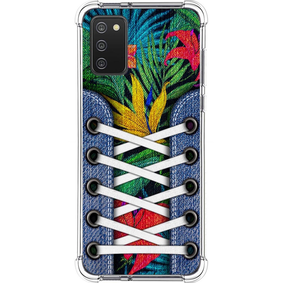Funda Silicona Antigolpes para Samsung Galaxy A02s diseño Zapatillas 12 Dibujos