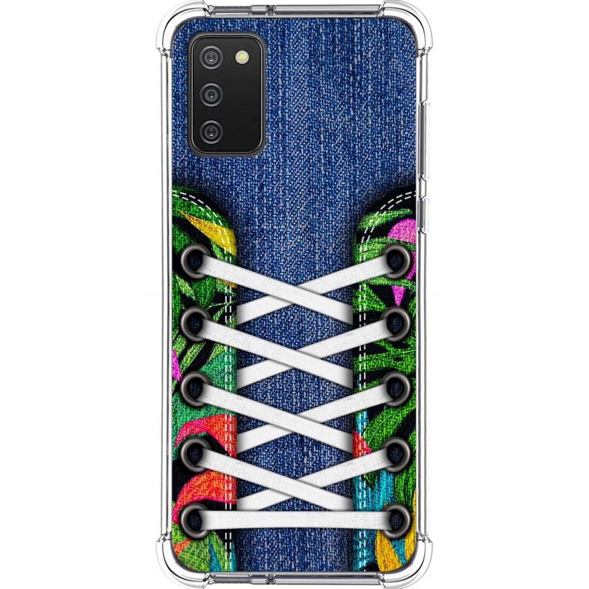 Funda Silicona Antigolpes para Samsung Galaxy A02s diseño Zapatillas 13 Dibujos