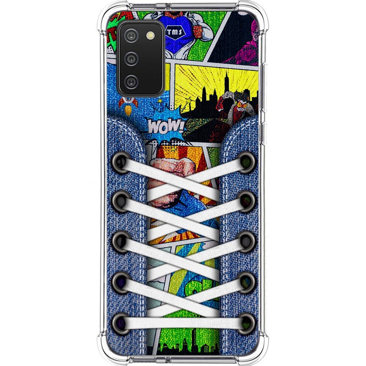 Funda Silicona Antigolpes para Samsung Galaxy A02s diseño Zapatillas 14 Dibujos