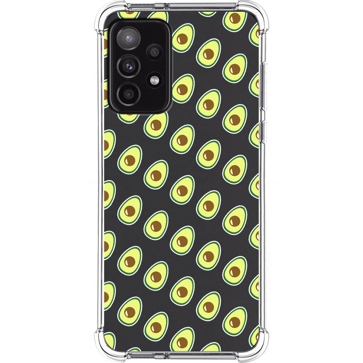 Funda Silicona Antigolpes para Samsung Galaxy A52 / A52 5G / A52s 5G diseño Aguacate Dibujos