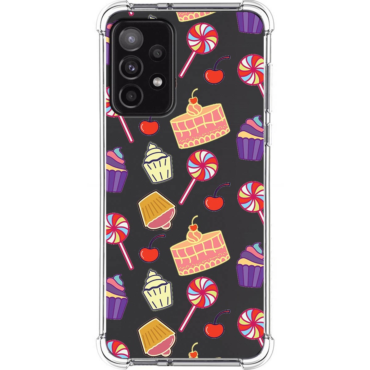 Funda Silicona Antigolpes para Samsung Galaxy A52 / A52 5G / A52s 5G diseño Dulces 01 Dibujos