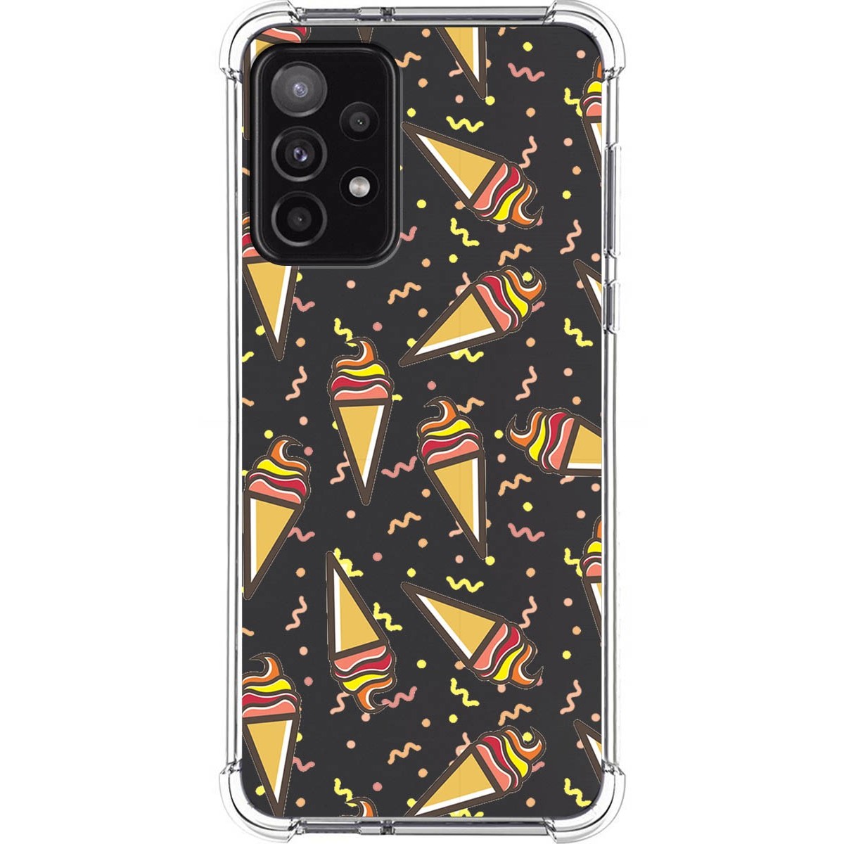 Funda Silicona Antigolpes para Samsung Galaxy A52 / A52 5G / A52s 5G diseño Helados Dibujos
