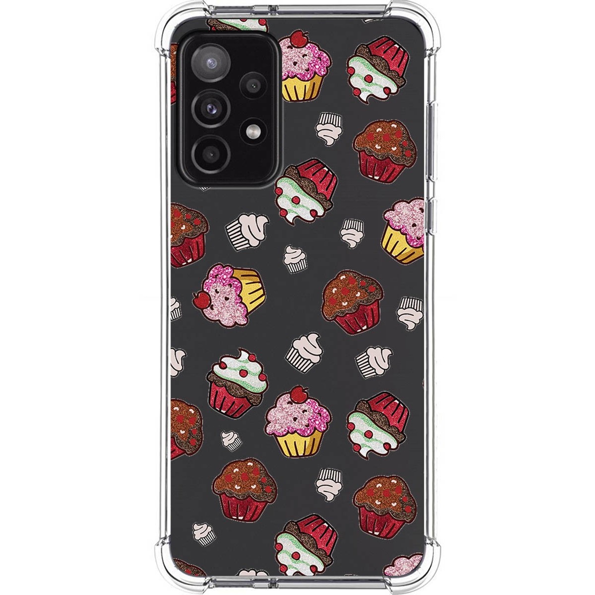 Funda Silicona Antigolpes para Samsung Galaxy A52 / A52 5G / A52s 5G diseño Muffins Dibujos