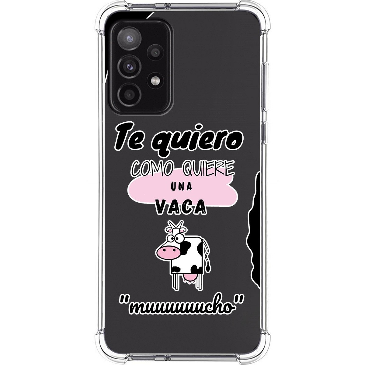 Funda Silicona Antigolpes para Samsung Galaxy A52 / A52 5G / A52s 5G diseño Vaca Dibujos