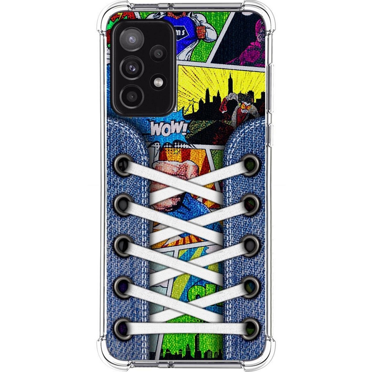 Funda Silicona Antigolpes para Samsung Galaxy A52 / A52 5G / A52s 5G diseño Zapatillas 14 Dibujos