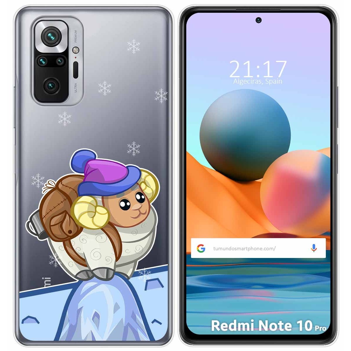 Funda Gel Transparente para Xiaomi Redmi Note 10 Pro diseño Cabra Dibujos