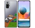 Funda Gel Transparente para Xiaomi Redmi Note 10 Pro diseño Panda Dibujos