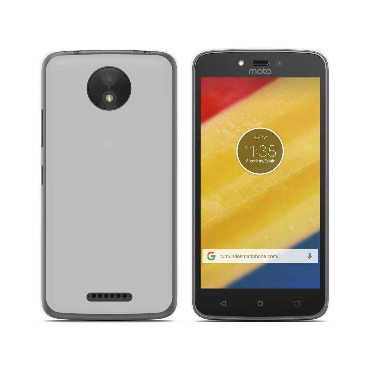 Funda Gel Tpu para Motorola Moto C Plus Color Transparente