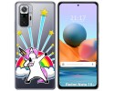 Funda Gel Transparente para Xiaomi Redmi Note 10 Pro diseño Unicornio Dibujos