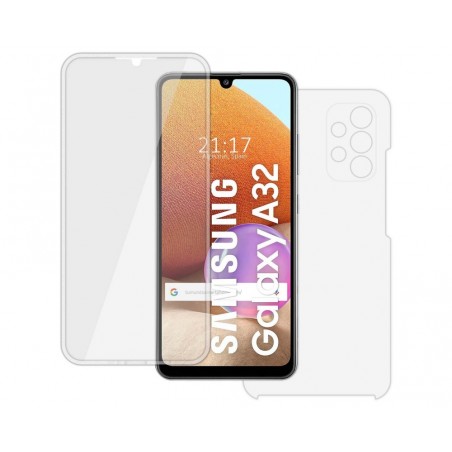 Funda Doble Transparente Pc + Tpu Full Body 360 para Samsung Galaxy A32 4G