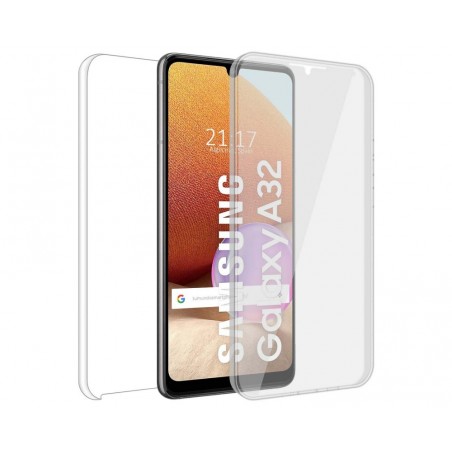 Funda Doble Transparente Pc + Tpu Full Body 360 para Samsung Galaxy A32 4G