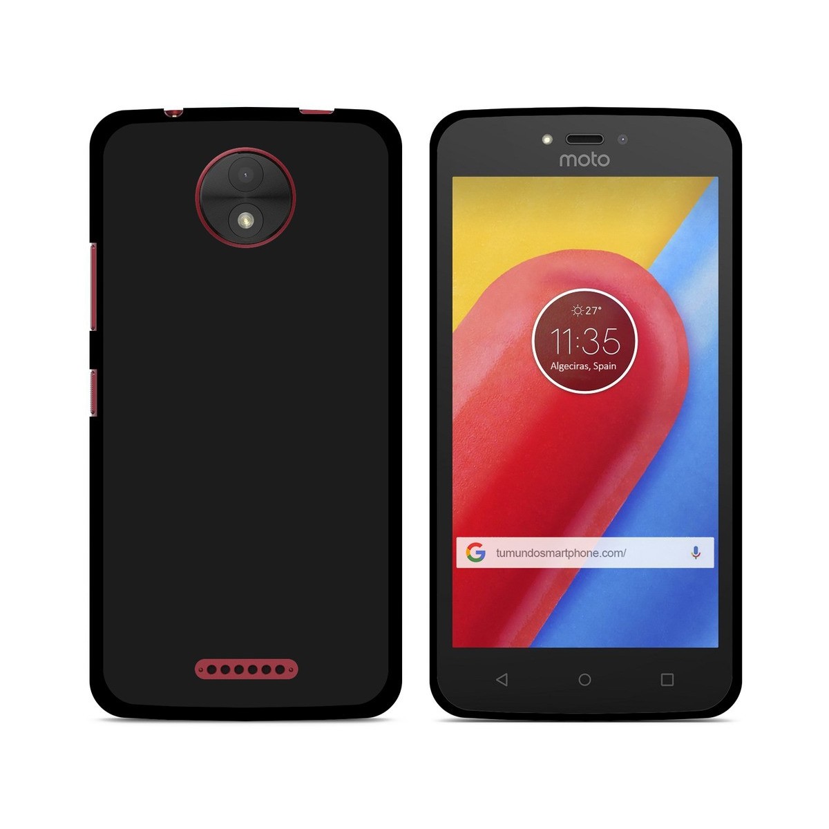 Funda Gel Tpu para Motorola Moto C Plus Color Negra