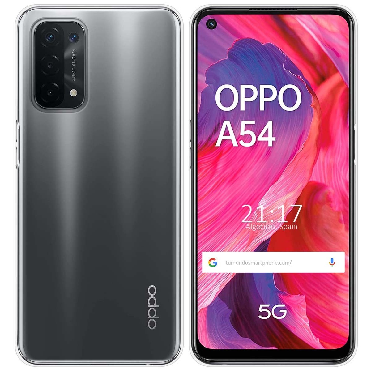 Funda Silicona Gel TPU Transparente para Oppo A54 5G / A74 5G