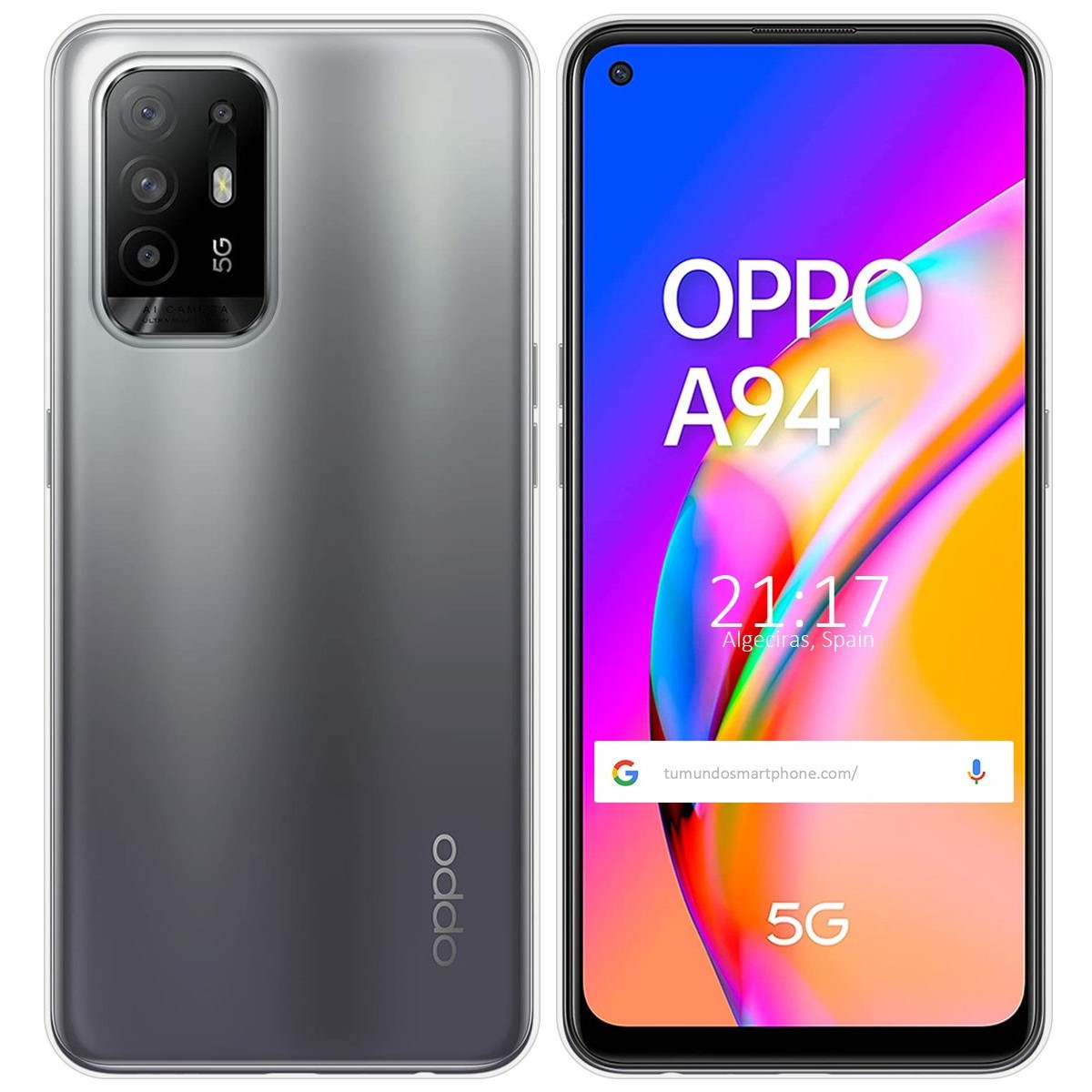 Funda Silicona Gel TPU Transparente para Oppo A94 5G