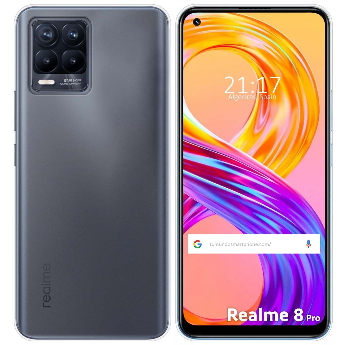 Funda Silicona Gel TPU Transparente para Realme 8 4G / 8 Pro