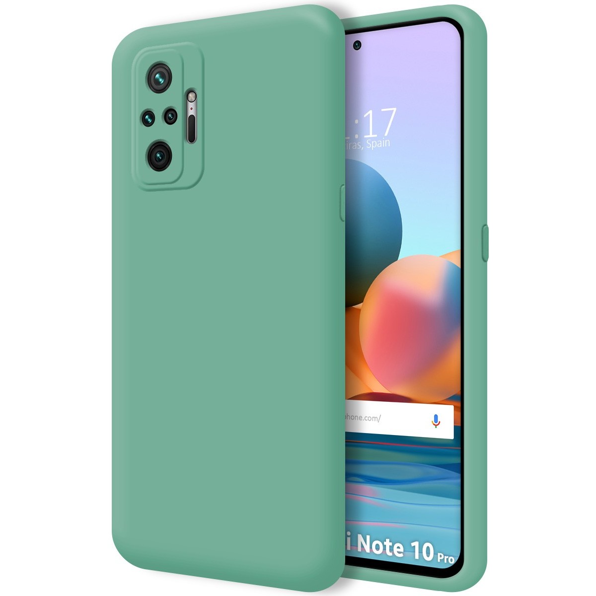 Funda Silicona Líquida Ultra Suave para Xiaomi Redmi Note 10 Pro color Verde